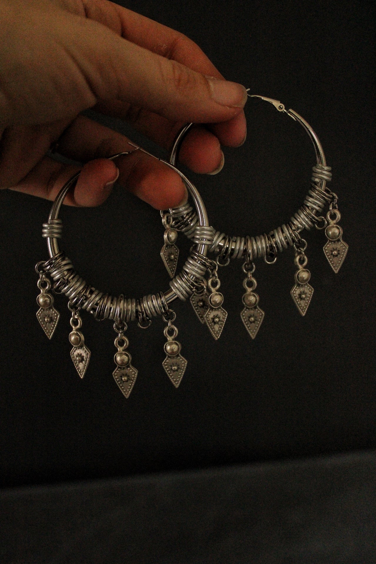 Tribal goddess hoops