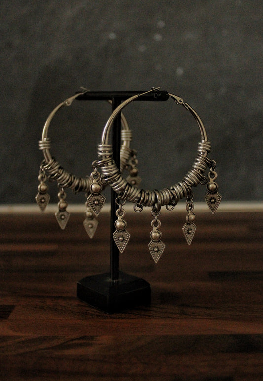 Tribal goddess hoops